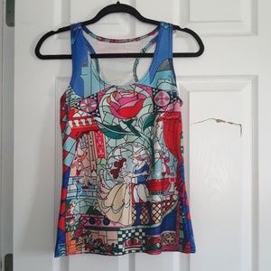 Beauty and the Beast Racer Tank
